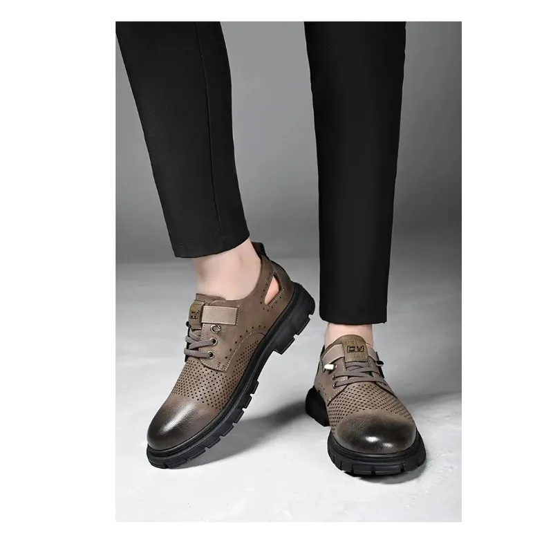 

2025 Summer Hot Selling Men's Sandals Breathable Comfortable Men's Outdoor Hiking Shoes Camping Oxford Shoes Versatile