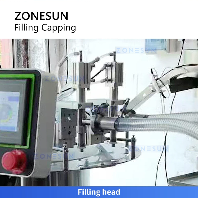 ZONESUN ZS-ZLFC2 Machine de remplissage et de capsulage de pochette de bec remplisseur et capsuleuse rotatifs pour l'emballage de pochette debout