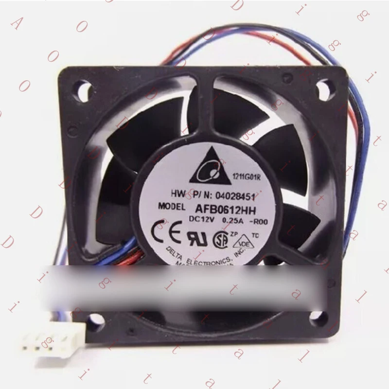 RT+   1PCS New FOR Delta AFB0612HH-R00 DC12V 0.25A 3-Pin Silent Cooling Fan