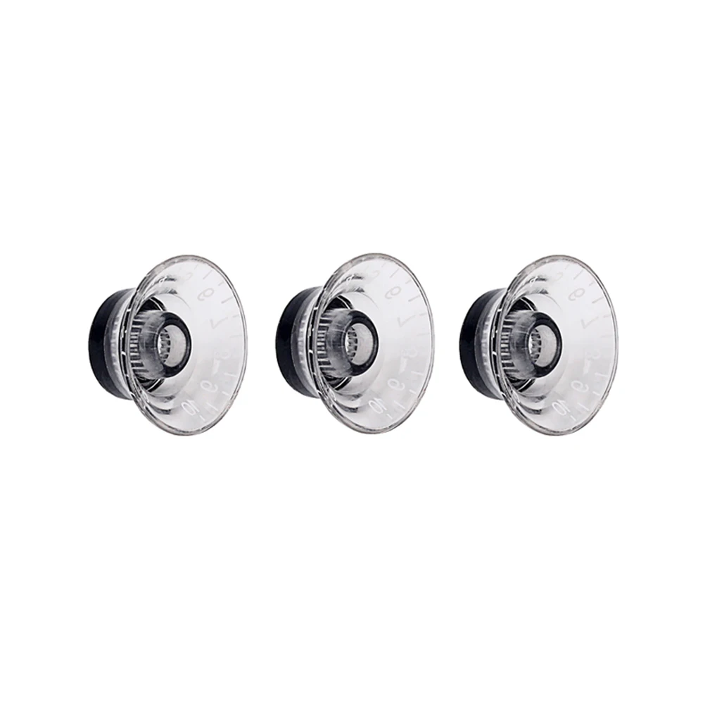 

3 PCS/Set Musical Instruments Guitar Volume Knob Cap Tone Control Knobs for Shell