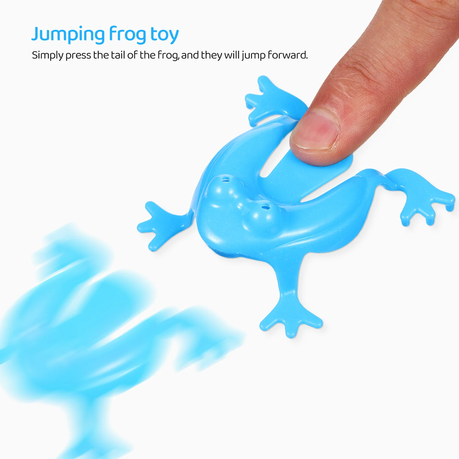

16 pcs Jumping Frogs Assorted Colors Creative Frog For Kids Animal Shape Lightweight Portable Play Party Favors Educational