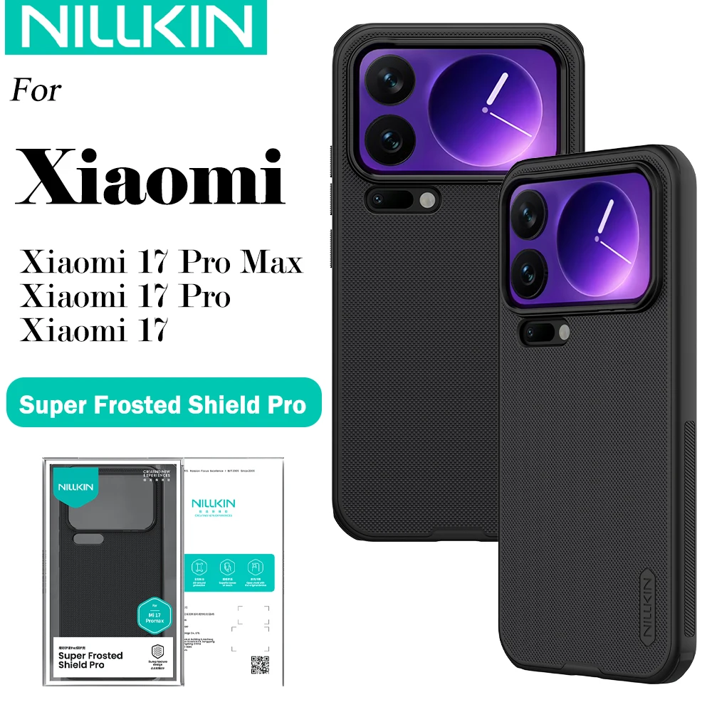 Nillkin для Xiaomi 17 Pro Max Mi 17 Pro Mi 17 Frosted Shield Pro чехол для ПК + ТПУ безопасности противоударный чехол для телефона с защитой от царапин