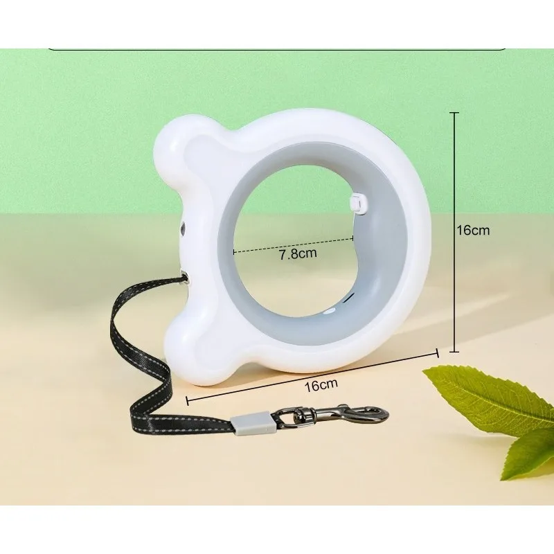 Pet Dog Collar LED Retractable Dog Leash with 3M Tape - Upgraded Automatic Flexible Leash for Dogs Puppies Cats Night Safety