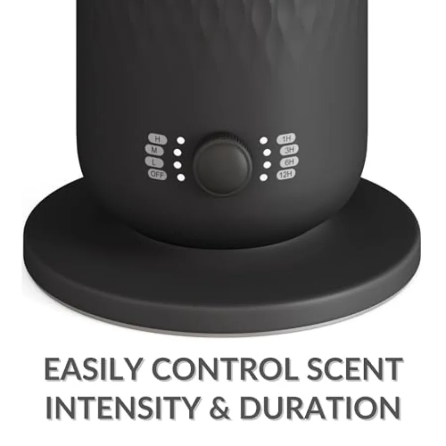 Waterless cold air scent diffuser for homes offices hotels spas black ABS plastic sleek aesthetic design with quiet operation 4 description