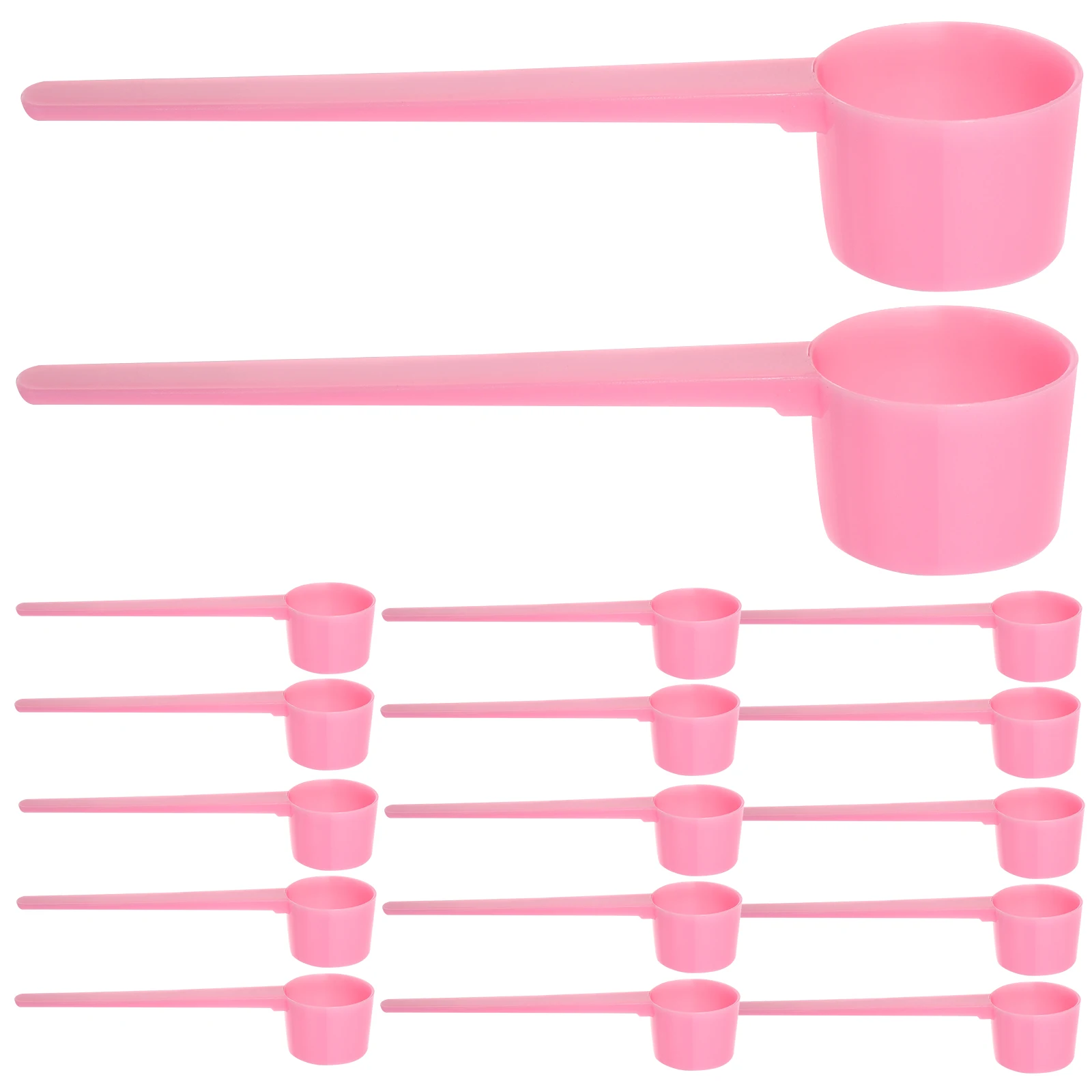 

50pcs Measuring Spoons Set Pink PP Kitchen Scoops Coffee Bean Scooper Milk Powder Spoon Practical Teaspoon For Baking Long H