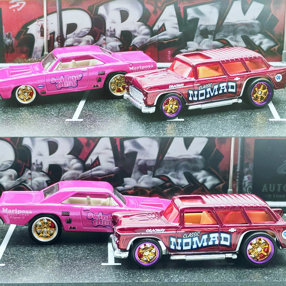 Kicarmod 1/64 Metal Rims Model wheels with Plastic Spokes and Brake Discs Hobby Collection Wheels D:13mm+15mm 1 Set