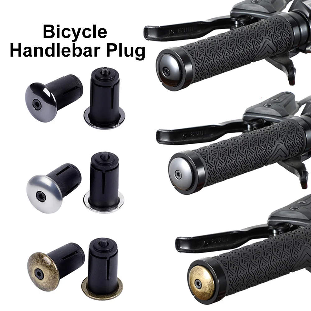 1 Pair Bicycle Grip Plugs Handle Bar End Cap Retro MTB Road Bike Bar End Plugs for Handlebar Grip Bicycle Accessories