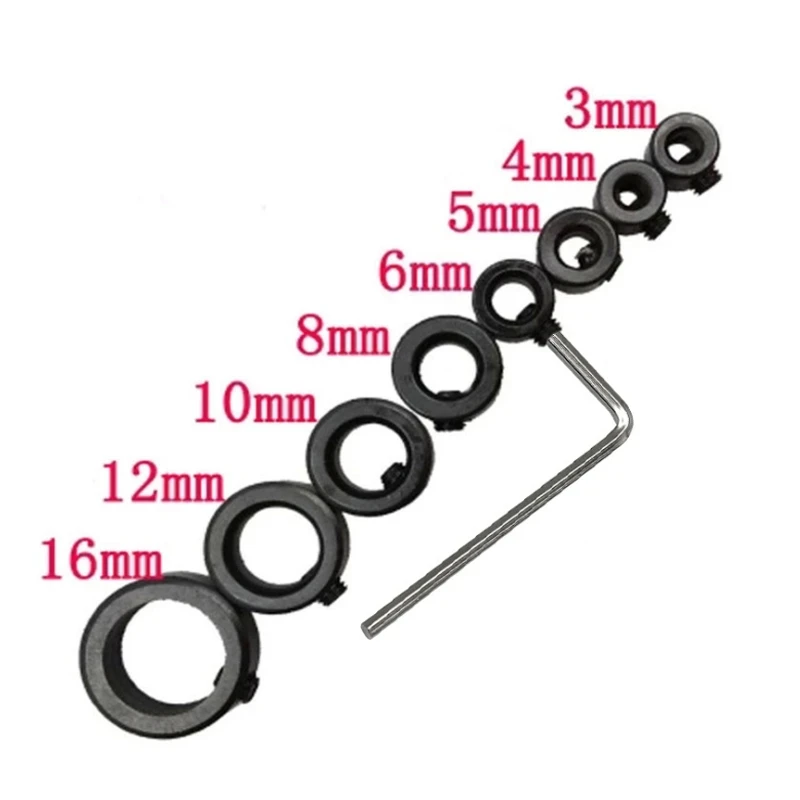 8 قطعة/الوحدة 3-16 مللي متر النجارة الحفر محدد مثقاب الخشب عمق وقف الياقات حلقة الموضع الخشب أداة