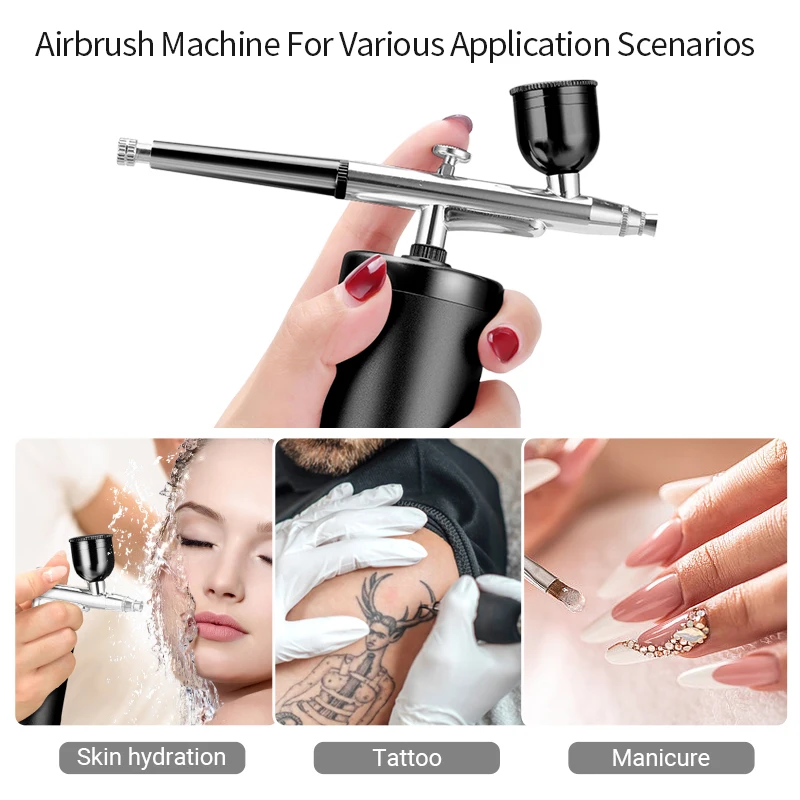 Tattoo Airbrush Spray Gun Wireless Portable Beauty Figure Multifunction Airbrush Tattoo Inks For Tattoo Design Tattoo Supplies