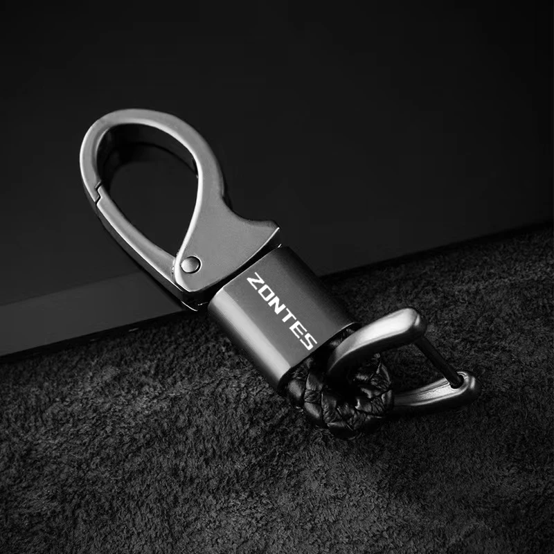 Chaveiro de corda trançada motocicleta, Metal Keychain para Zontes G1 125 ZT125 G1 ZT125U ZT 125 U ZT 310R 310X ZT310R, logotipo personalizado