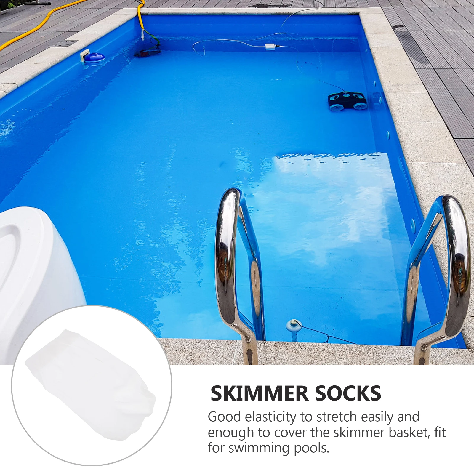 

8 Pcs Pool Filter Socks Skimmer Filters of Swimming Pools Elastic Nylon Strainer Savers