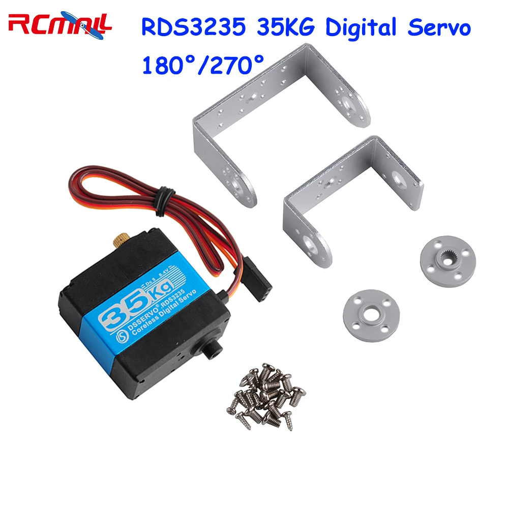 

RDS3235 35KG Digital Servo Coreless Motor Hight Torque Metal Gear 180 270 Degree RC Robot Servo for RC Car Robot