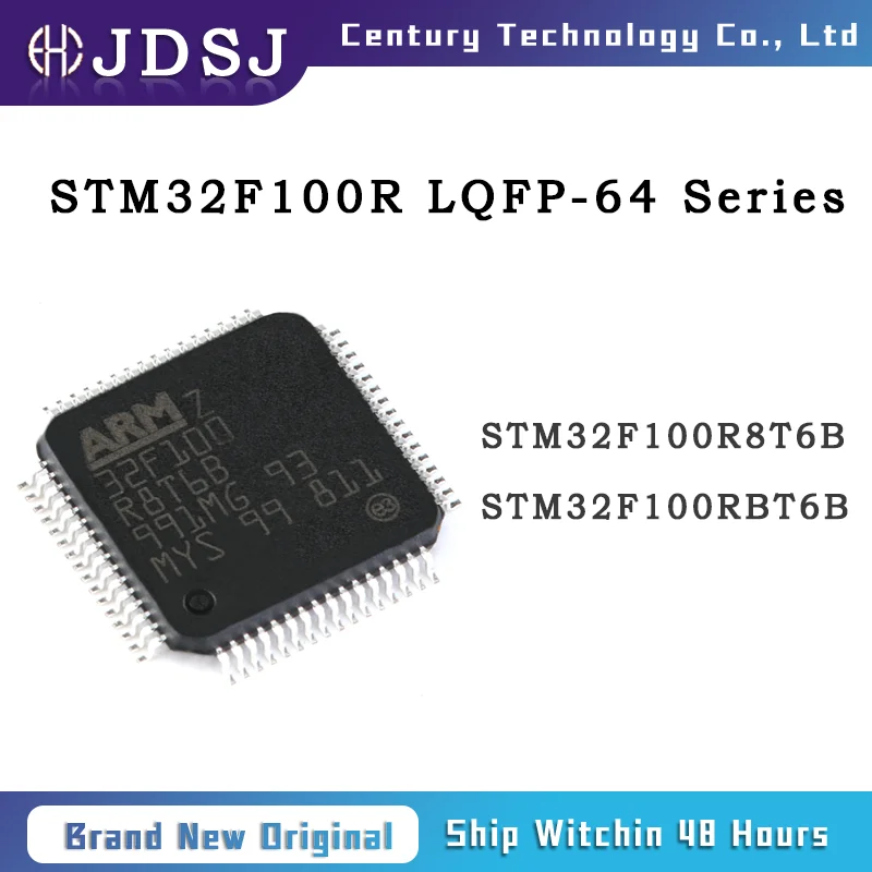 

5PCS STM32F100R8T6B STM32F100RBT6B LQFP-64 Brand New Original IC Chip