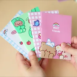 Mini carnet de dessin animé coréen pour enfants, bloc-notes portable pour étudiants, fournitures scolaires Kawaii, 5 pièces par lot