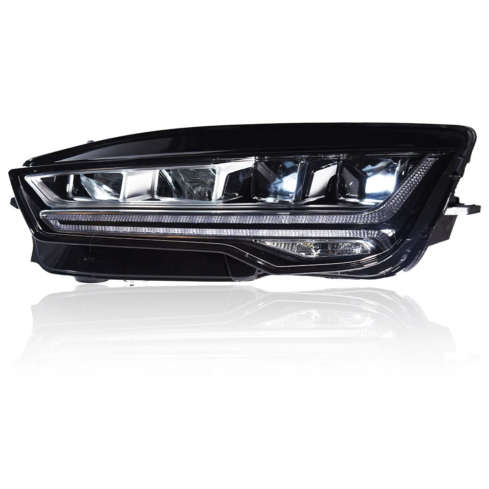 For 2011-2014 Audi A7 New Style Matrix Headlight Assembly, 12V LED DRL, Sequential Turn Signal