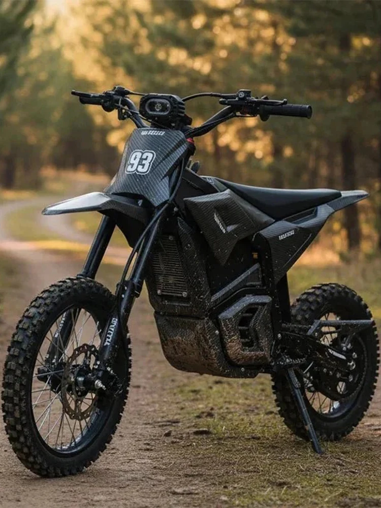 Valtinsu EM5 Elektrisches Dirt Bike 3840W Spitzenmotor 48V Akku 65km/h Höchstgeschwindigkeit Hydraulische Federung Offroad-Elektromotorrad für Erwachsene