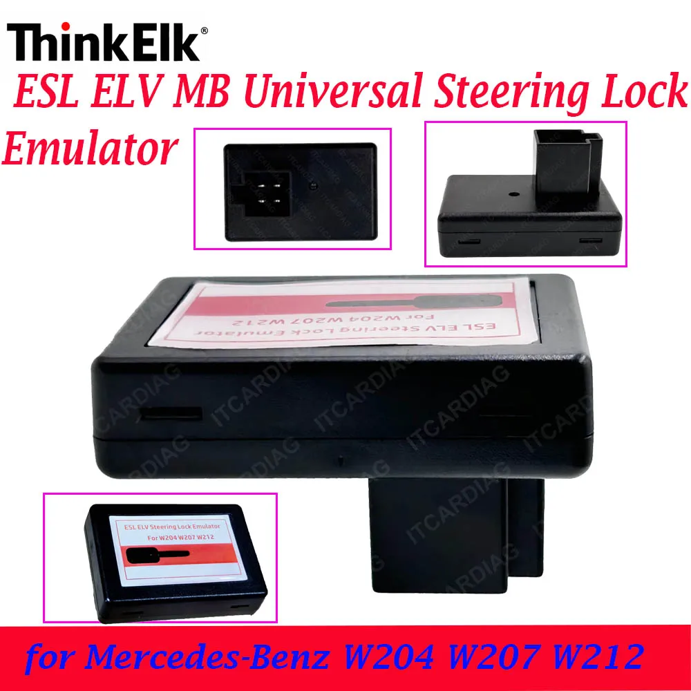 

Эмулятор блокировки руля ESL ELV для Mercedes, подключаемый к различным автомобилям без кодирования, для Mercedes Benz W204 W207 W212