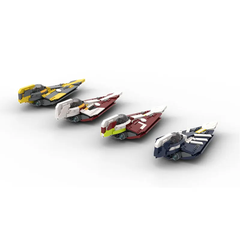 MOC Building Block Space Wars Series four Colors Spaceship Creative Brick Model Education Toy Birthday Adults Gifts MOC-216355