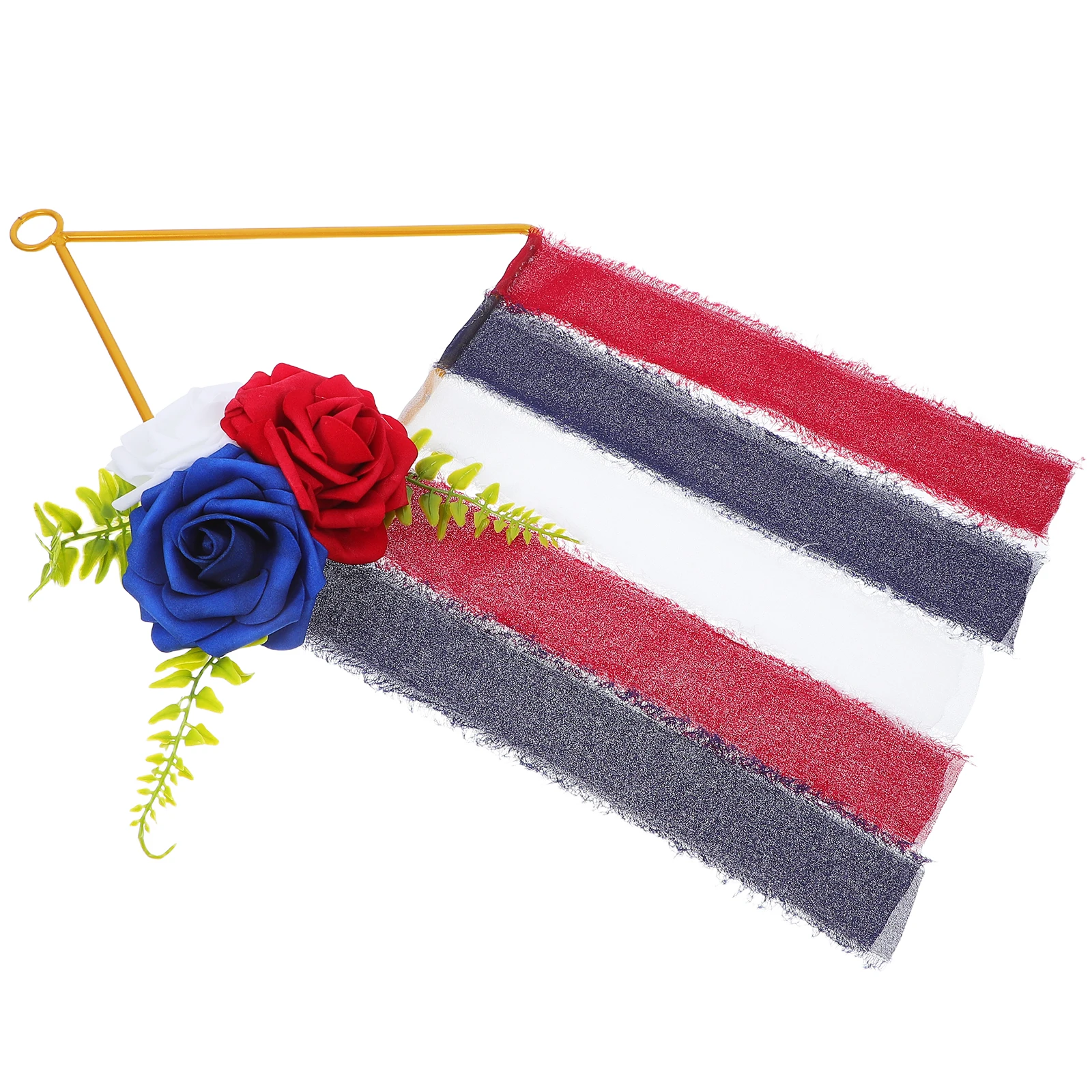 

4 Independence Day Wreath America Sign Outdoor Artificial Decorative Silk Cloth Flower