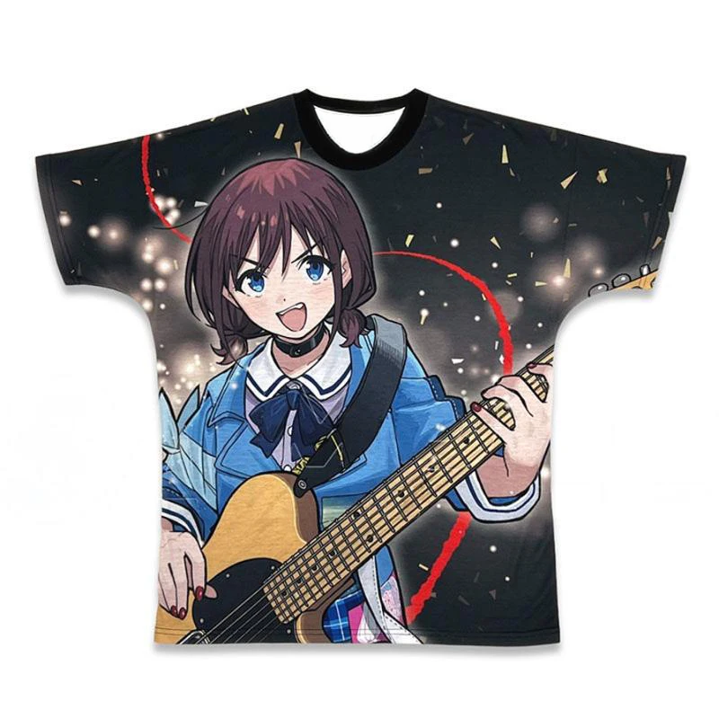 Anime Girls Band Cry I’ｍ here Ummei no Hana Iseri Nina Kawaragi Momoka Awa Subaru T-Shirt Unisex Men Women Short Sleeve Tops
