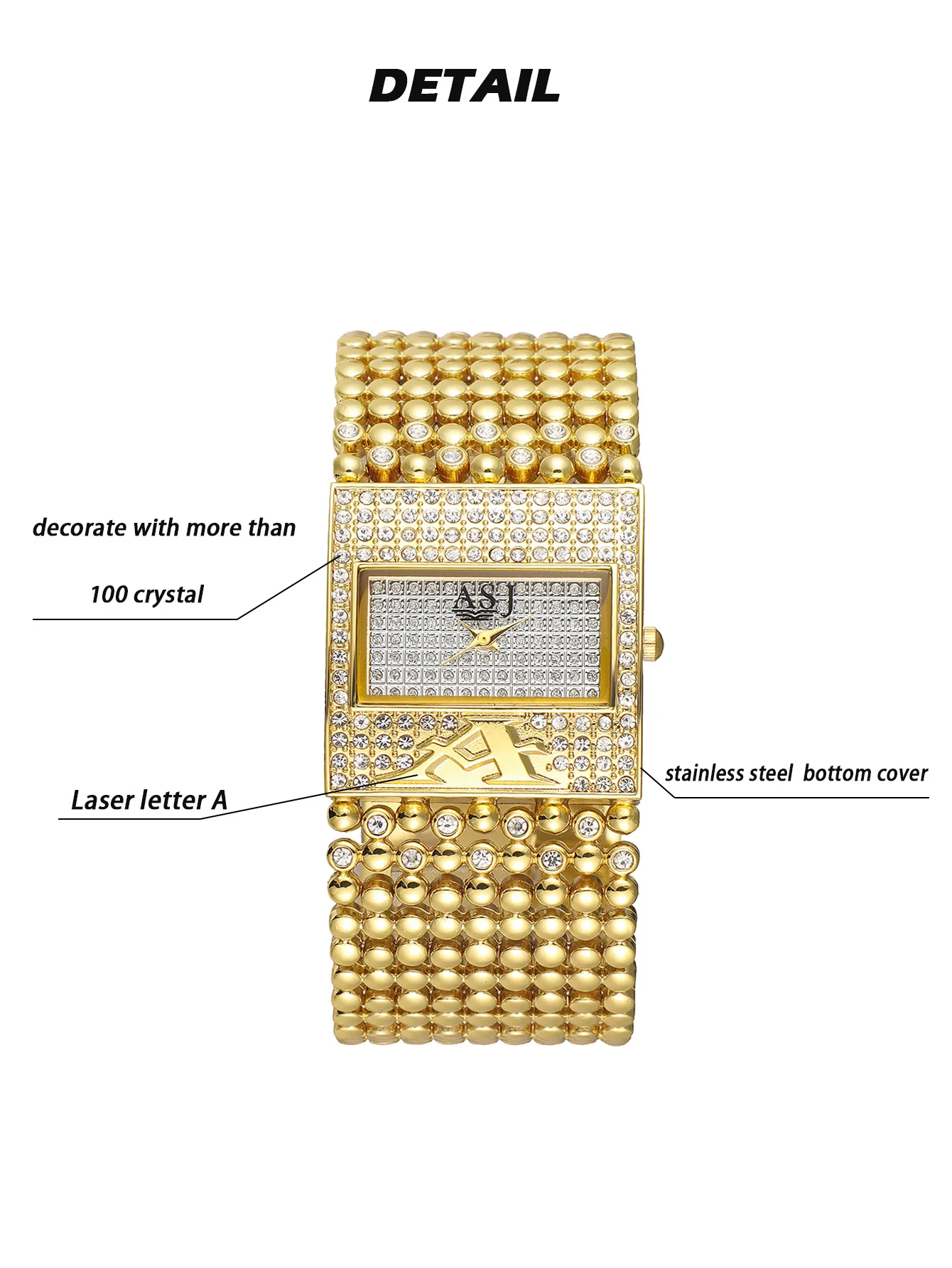 Fashion Luxury Women Watches Life Waterproof Casual Golden Ladies Stainless Steel Quartz Wristwatches Girlfriend Gift