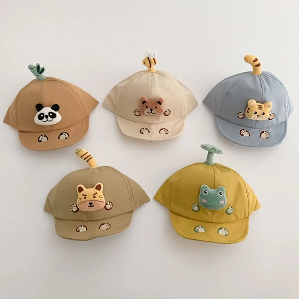 Embroidery Bear Paw Baby Baseball Caps Cartoon Animals Sunscreen Kids Peaked Caps Adjustable Sunshade Visor Hat