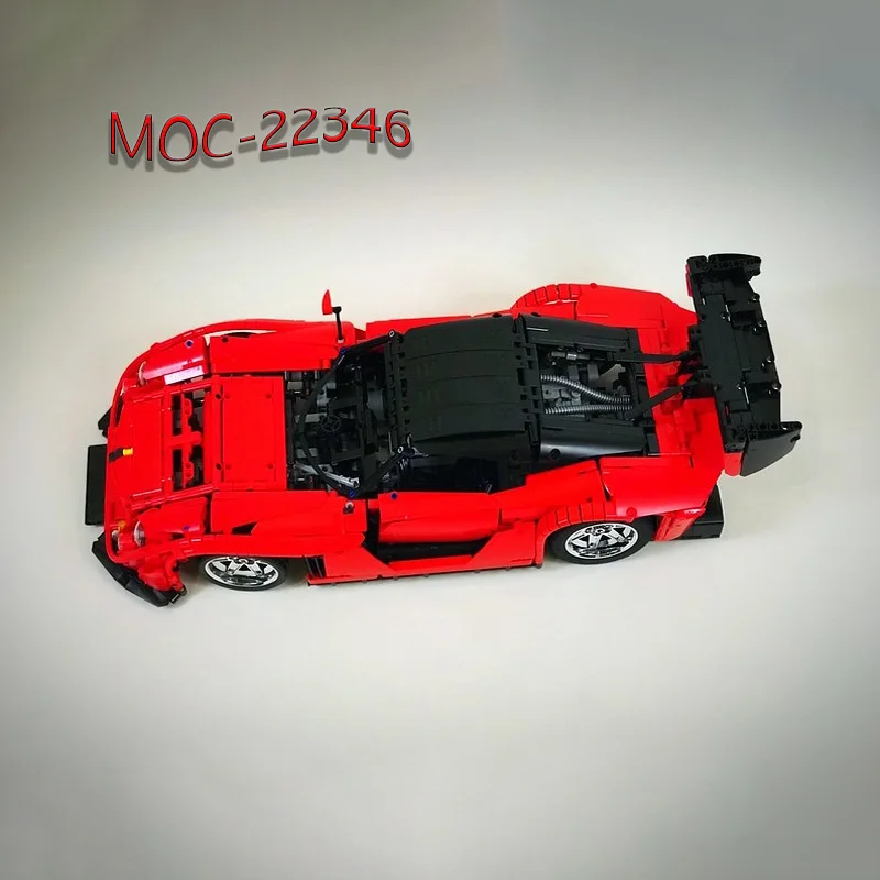 New MOC-22346 Super Sports Car 2351 PCS Self-locking Building Block Model Building Puzzle Birthday Christmas Toy Gift Ornaments