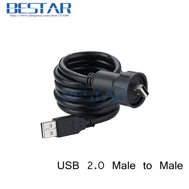 USB 2.0 IP67 à prova d'água USB2.0 IP 67 cabo conector 1m 3 pés USB soquete à prova d'água