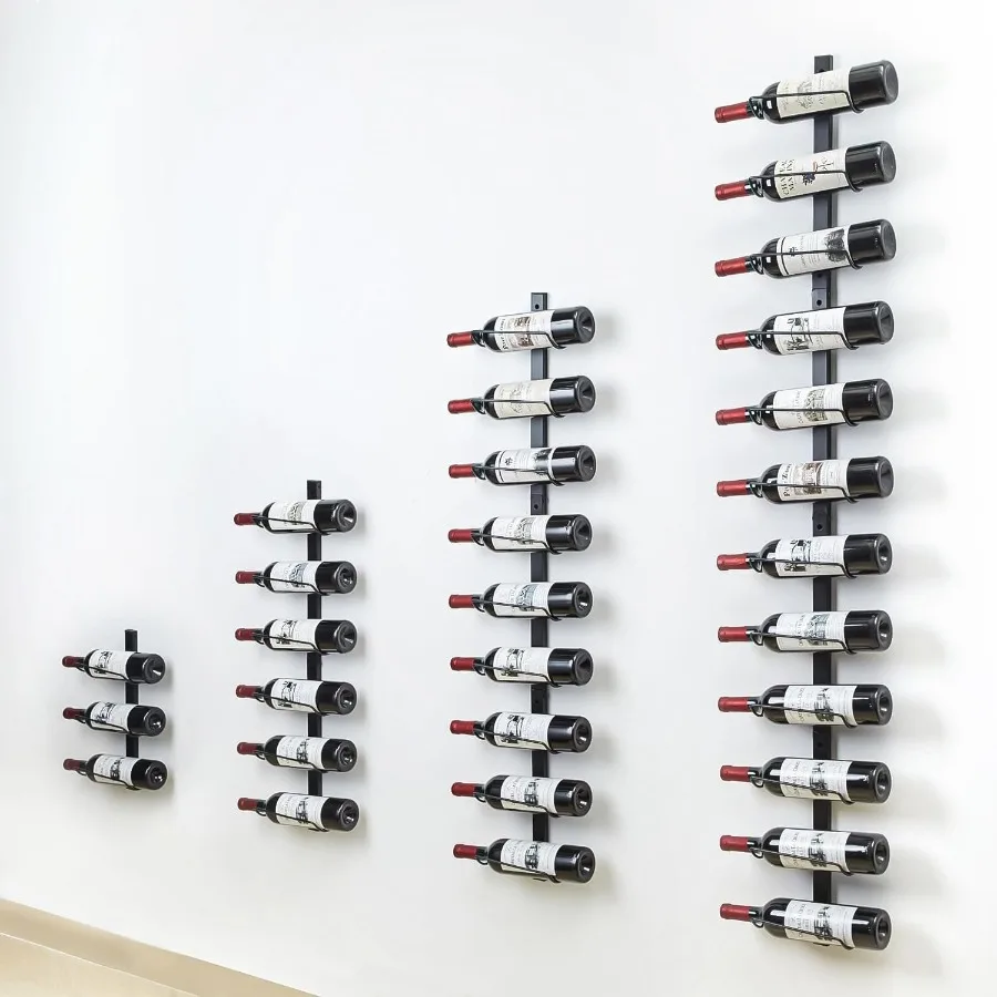 

Wall Wine Rack for 12 Wine Bottles DIY Detachable Wine Storage Organizer Wall Mount Wine Bottle Display Holder Suitable for Kit