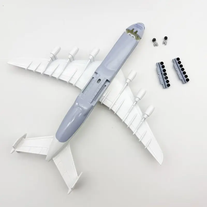 New 1/400 Scale Antonov AN-225 Mriya Diecast Metal Cargo Plane Models Kit with Openable Doors for Collections and Displays