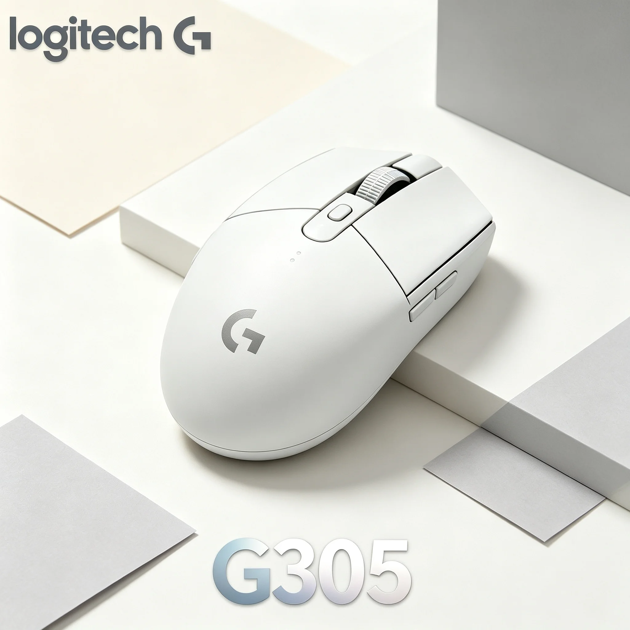 Mouse Sem Fio Logitech G305 LIGHTSPEED 12000 DPI Sensor HERO Design Ergonômico Leve Para PC Mac Notebook Periférico de Jogos