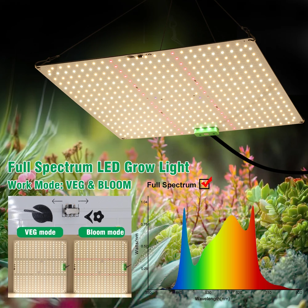 

Full Spectrum LED Growth Lamp Dimmable LM281B Plant Lamp For Greenhouse Hydroponic Plant Growth Lighting At Different Stages