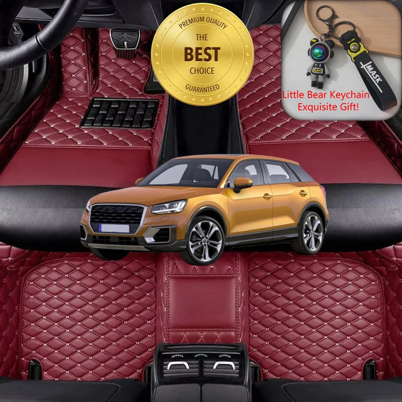 

Автомобильные коврики на заказ для Audi Q2 2016-2021, внедорожники, роскошные всепогодные автомобильные аксессуары, автомобильные коврики с левым/правым рулем