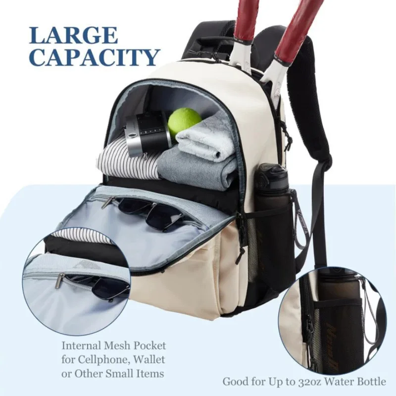 New Hot-selling Racket Bag, Sports Racket Backpack, Large-capacity Travel, Layered Storage Bag, Shoe Independent Warehouse