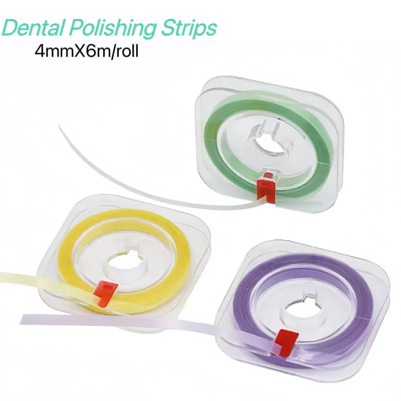 1Pc Dental Polishing Strip Roll 4mm Width 6m Length Resin Teeth Grinding Sanding Shaping Dentistry Material Tooth Whitening Tool