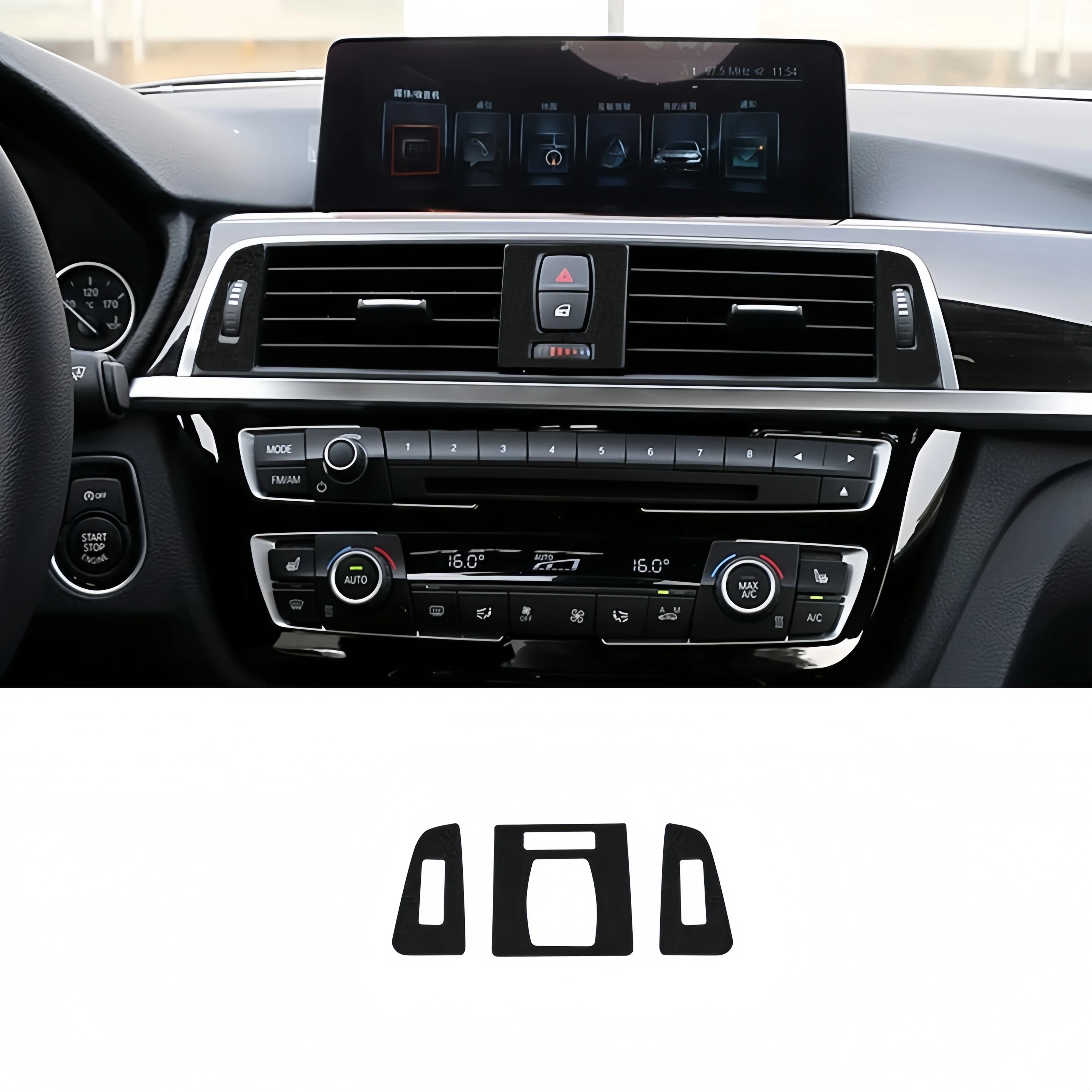 

For BMW 3 Series F30 F34 2013-2018 Piano Black Car Air Outlet Air Volume Adjustment Button Trim Cover Decor Sticker Auto Zubehör