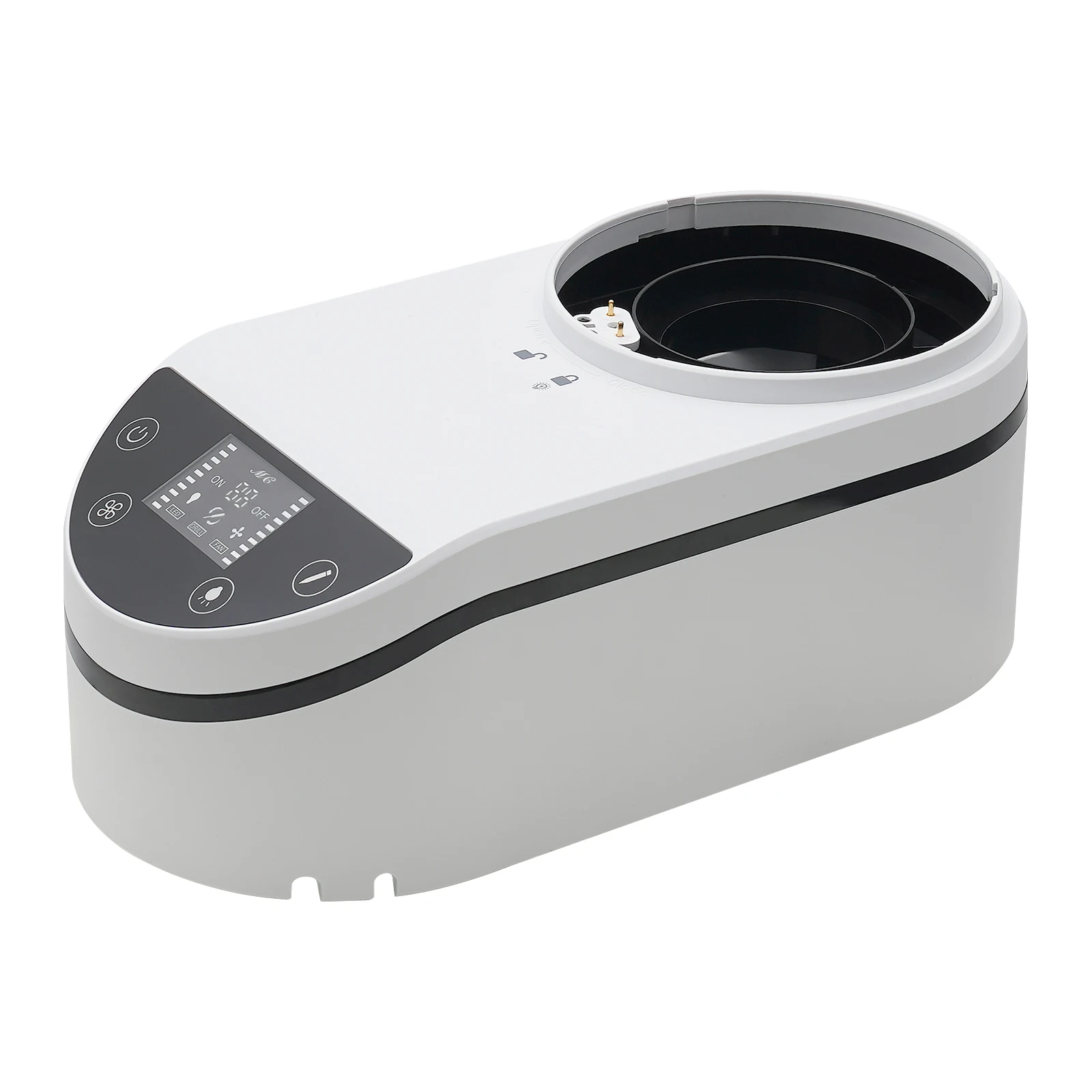 230 W Nail Dust Collecting Machine, Tabletop Nail Dust Cleaning Machine with Dust Hose, LED Spotlight, for Nail Art, Nail Care