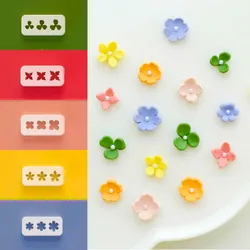 Mini Petal Combination Molds For Polymer Clay New Fine Flower Leaf Clay Cutters DIY Earring Pendant Jewelry Making Tool