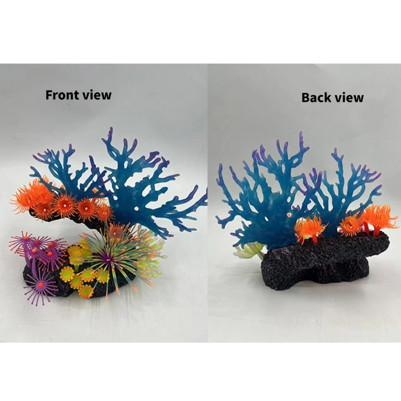 Fishtanks Decoration Life Like Coral Reef Aquariums Display Fishtanks Ornament Saltwater Landscaping Ornament DropShip