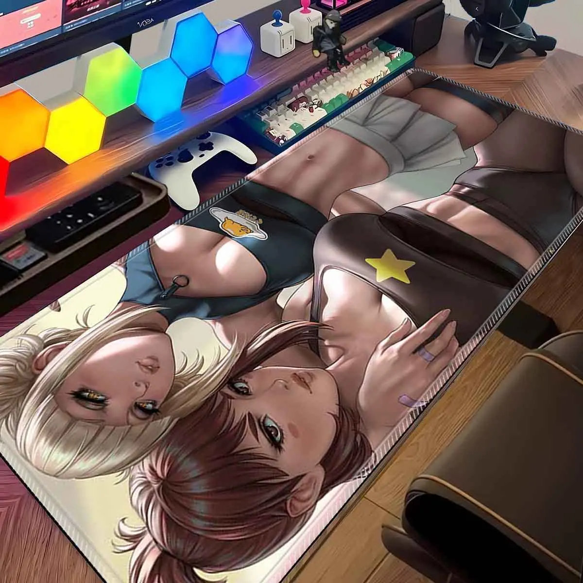 

Gamer Mouse Pad My Hero Academia Rubber Mouse Mat Anime Girl Large Gaming Mousepad Himiko Toga Keyboard Pad Non-Slip Desk Mat