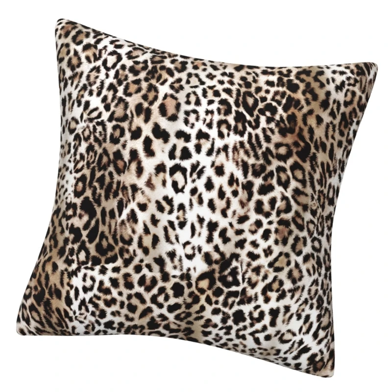 غطاء وسادة قصير لينة من وسادة الفهد الفهد للطباعة وسادة السادة سهلة الصيانة #5