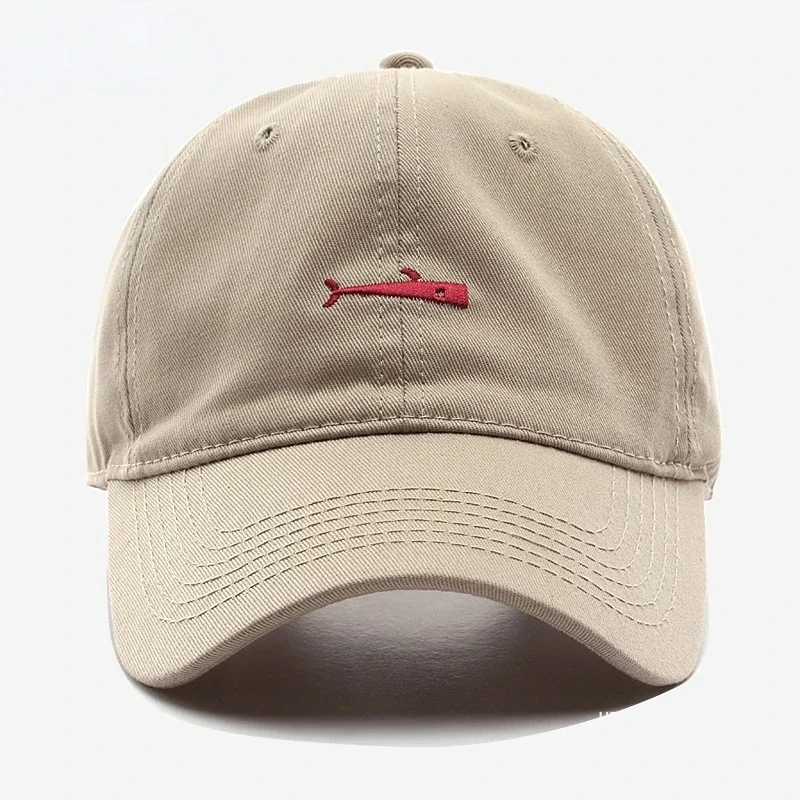 Gorra de Hip Hop para hombre, bordado de pescado, estilo japonés, gorras de béisbol Harajuku, gorras Snapback para papá, sombrero ajustado para mujer, Beige, blanco, caqui y gris