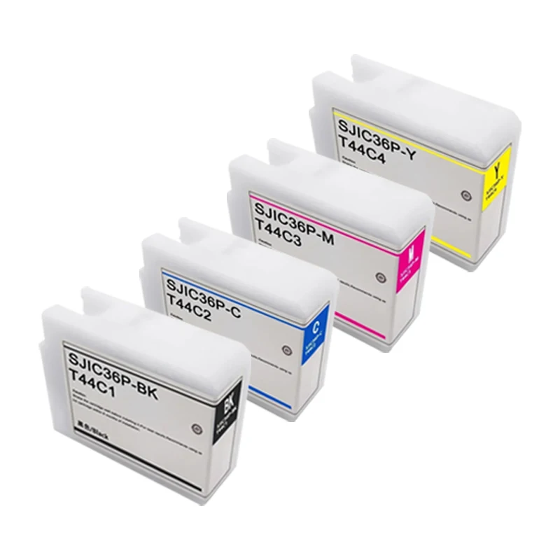 T44C1 T44C2 T44C3 T44C4 pigmentinktcartridge voor Epson SJIC36P CW-C6000/6500/6500AE/6500PE labelprinter, compatibel met Epson