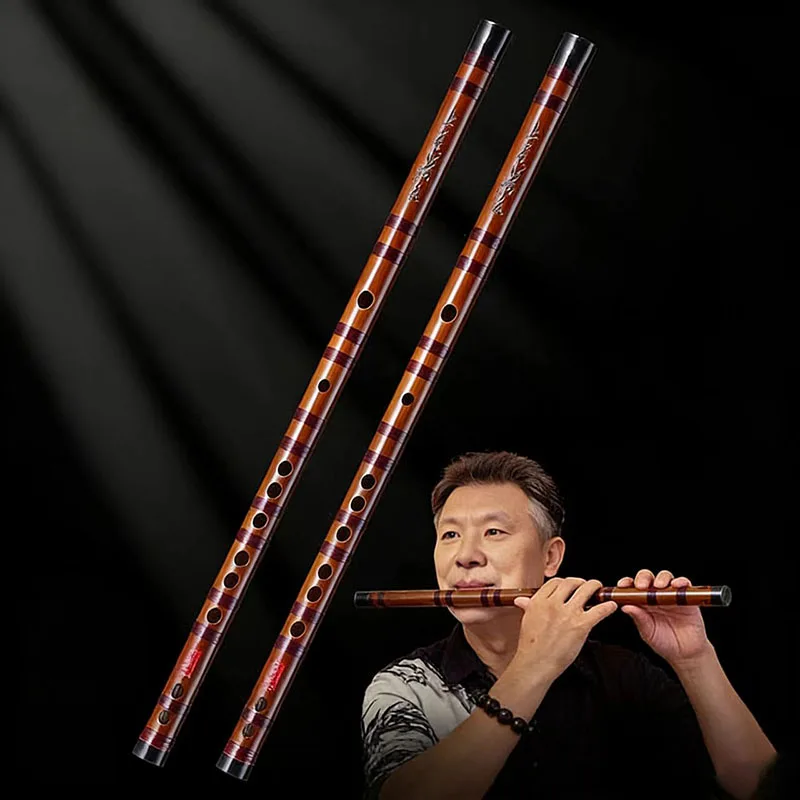 Handmade Bamboo Dizi Professional Performance Level Dizi Children Adult Beginner Bamboo Flute Traditional Woodwind Instruments