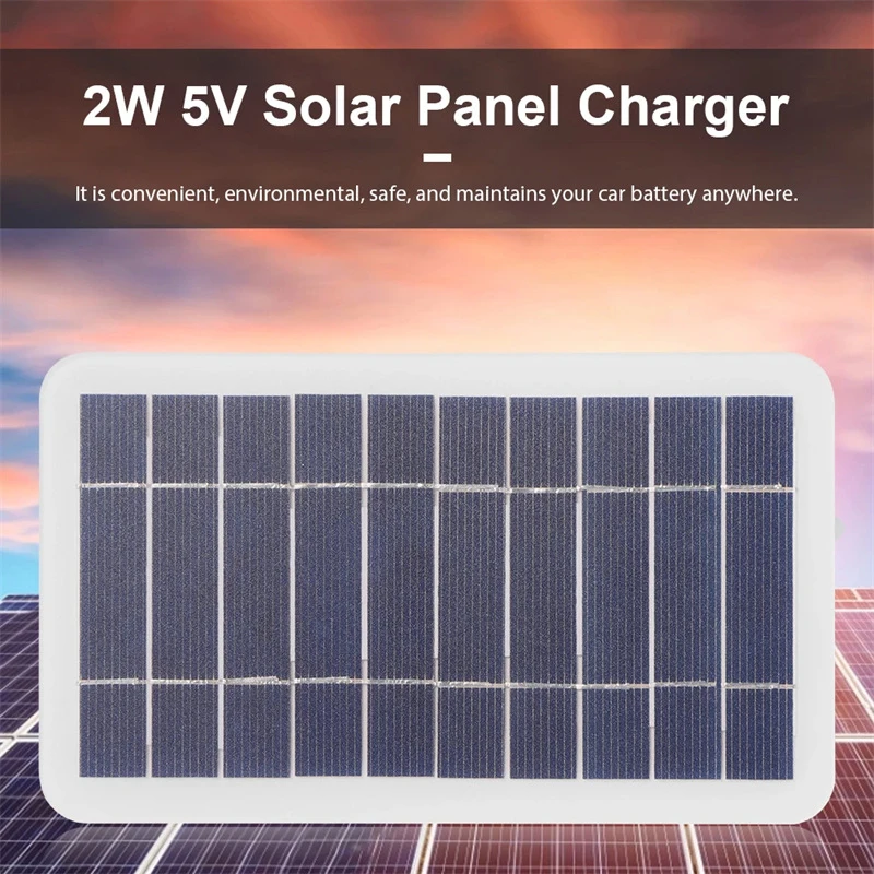 2W 5V Wasserdichtes USB-Solarpanel, Tragbares Outdoor-Ladepanel für Camping und Wandern – Detail 4