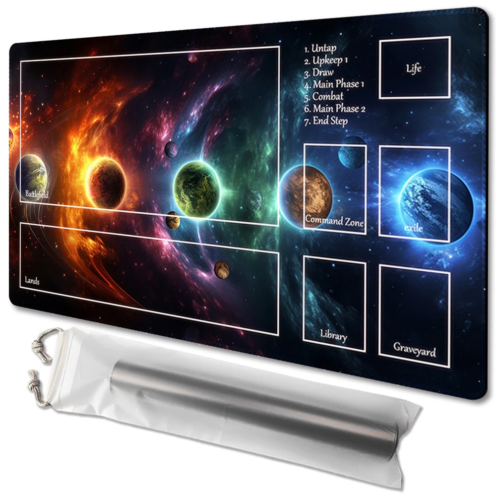 

Planar nebula- Board Game TCG Playmat Table Mat Game Size 60X35 CM Mousepad Compatible for MTG CCG