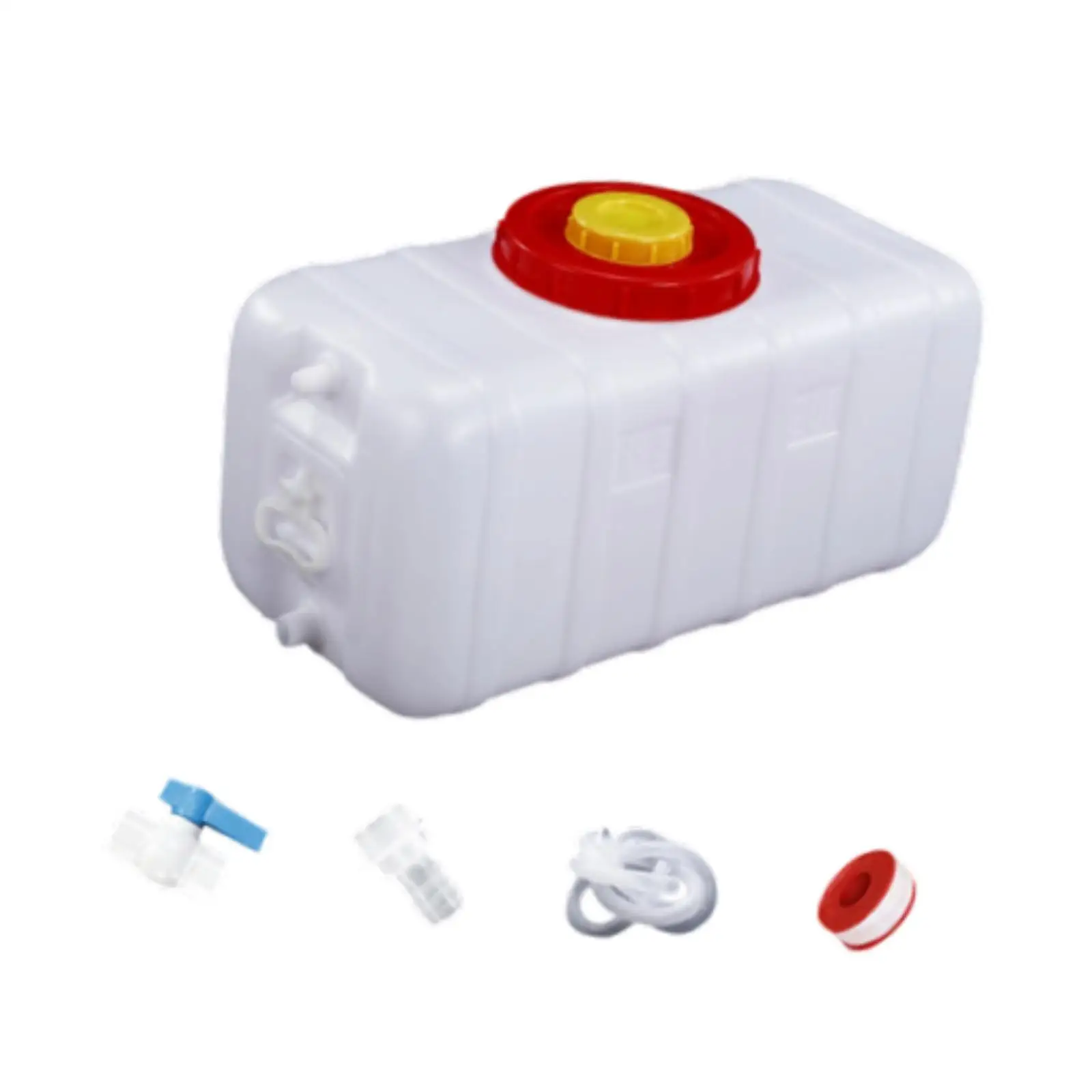 Water Container Kit Rectangular Leakproof Drink Dispenser Multifunction Camping Jug for Outdoor RV Camping Survival Traveling