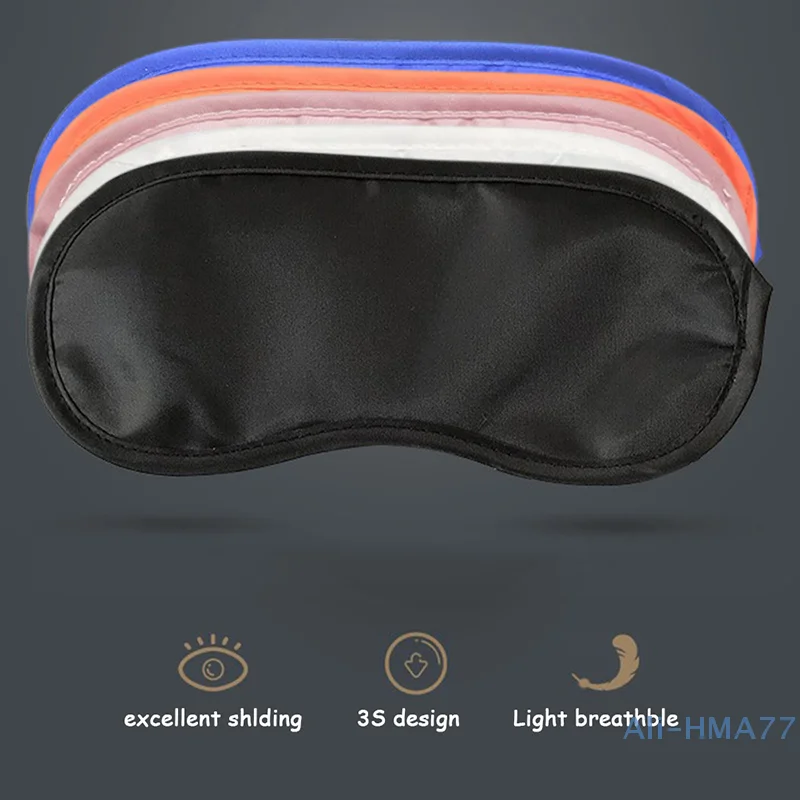 Natural Sleeping Eye Cover Mask Shade Soft Portable Blindfold Travel Eyepatch