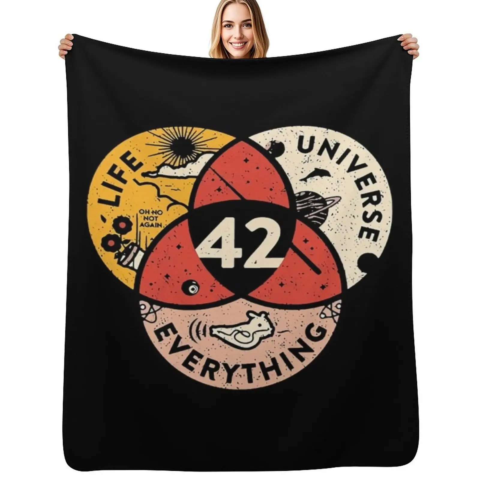 42 The Answer To Life The Universe And Everything Throw Blanket Luxury Designer Sofas Luxury Throw Plaid Hair Blankets