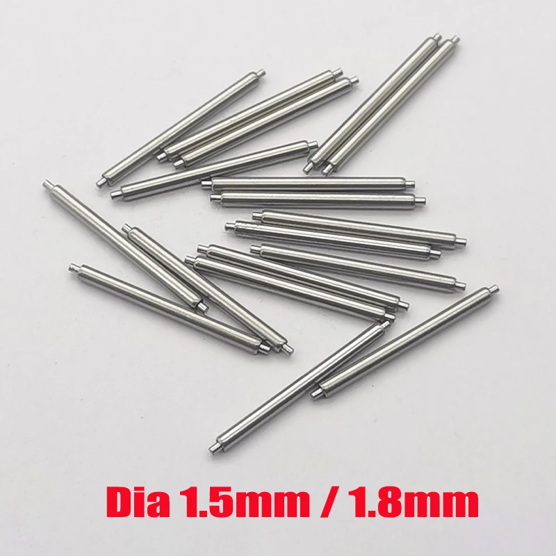 Dia 1.5mm or 1.8mm No Support Spring Bar Watch Strap link Pins fits Width 12mm-26mm Watch Bracelet Stainless Steel Link Pins